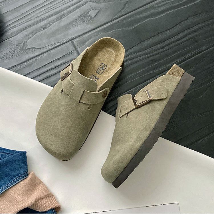 Women's Increasing Flat Fishing Korean Style Retro Slippers