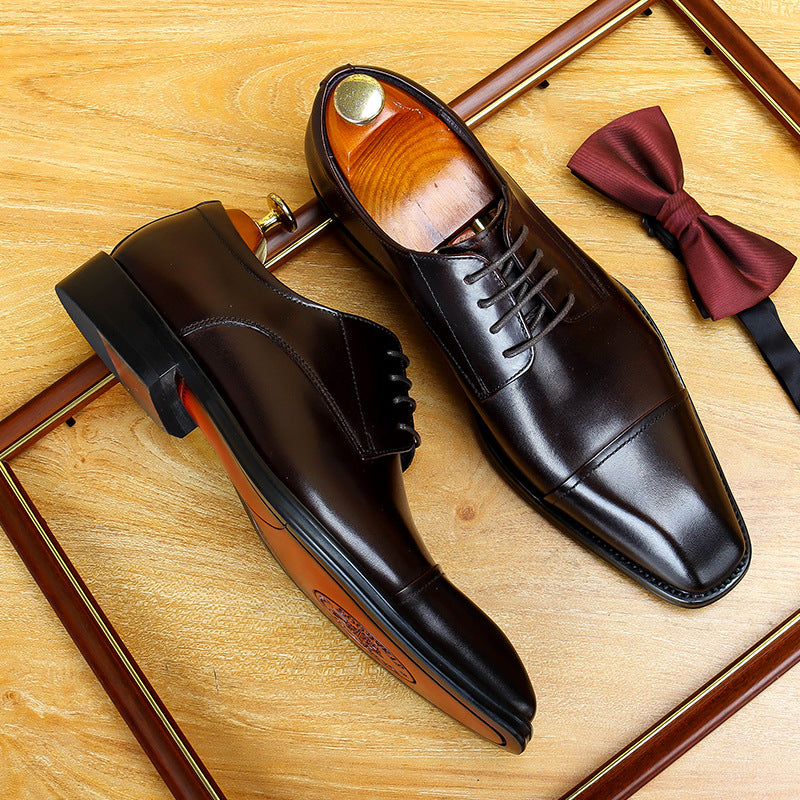 Comfortable Men's Foot British Wear Source Leather Shoes