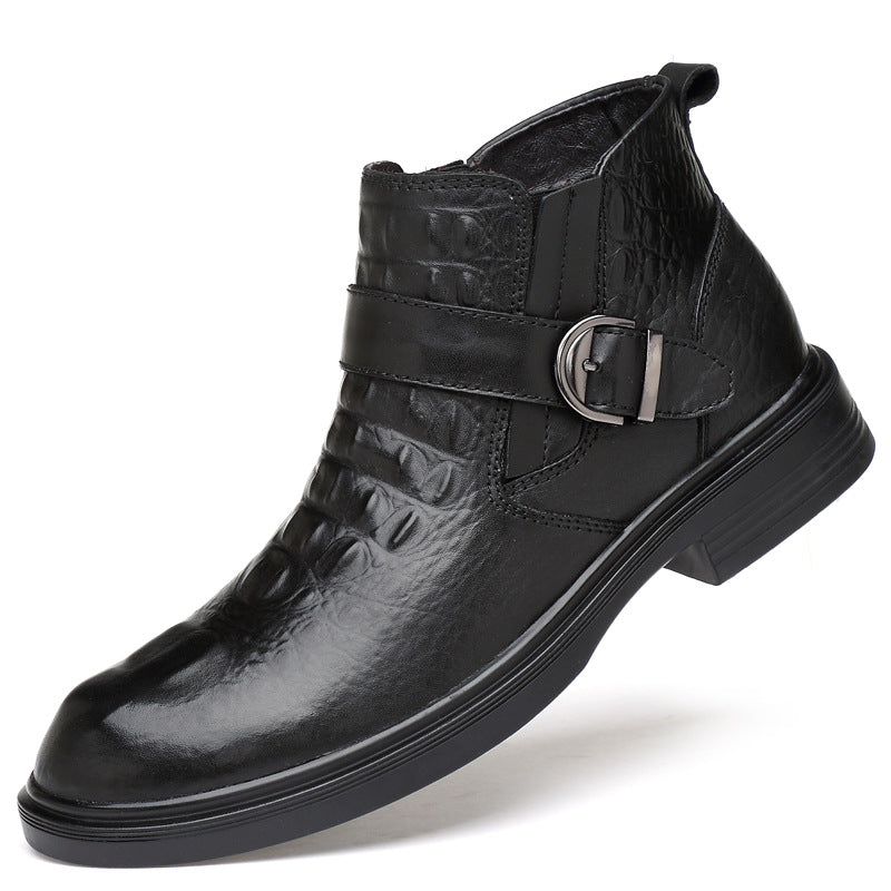 Men's Fashion With Veet Plus Size Ankle Boots