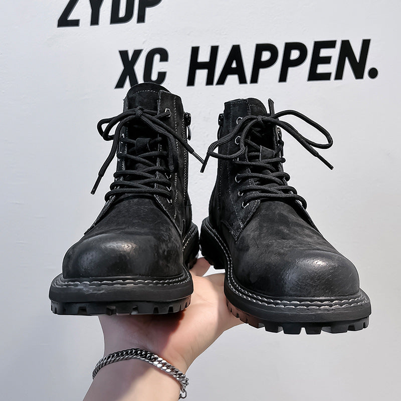 Men's Fashion Autumn Invisible Elevated British Style Boots