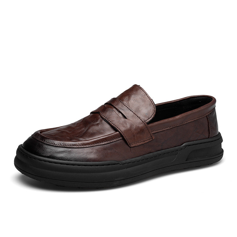 Men's Comfortable Authentic Slip-on Business Flat Casual Shoes