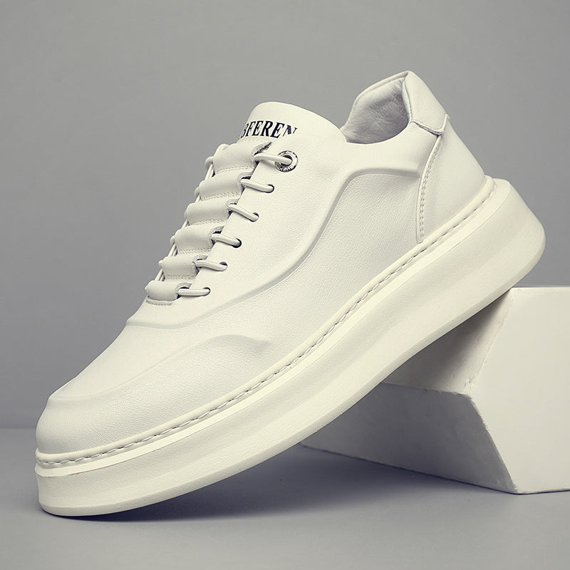 Men's Layer Cowhide Easy Wear Mesh Breathable Low Top Men's Shoes