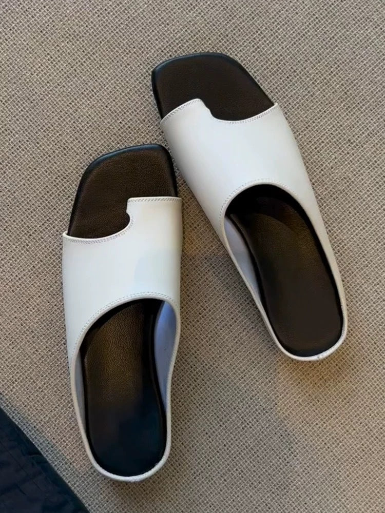 Women's Version Square Toe Covering Outer Wear Summer Sandals