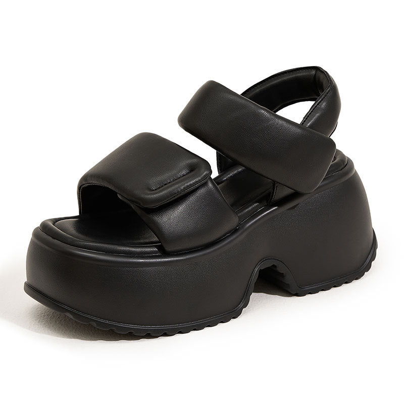 Women's Thick-soled Summer Velcro Fashionable Outer Wear Sandals