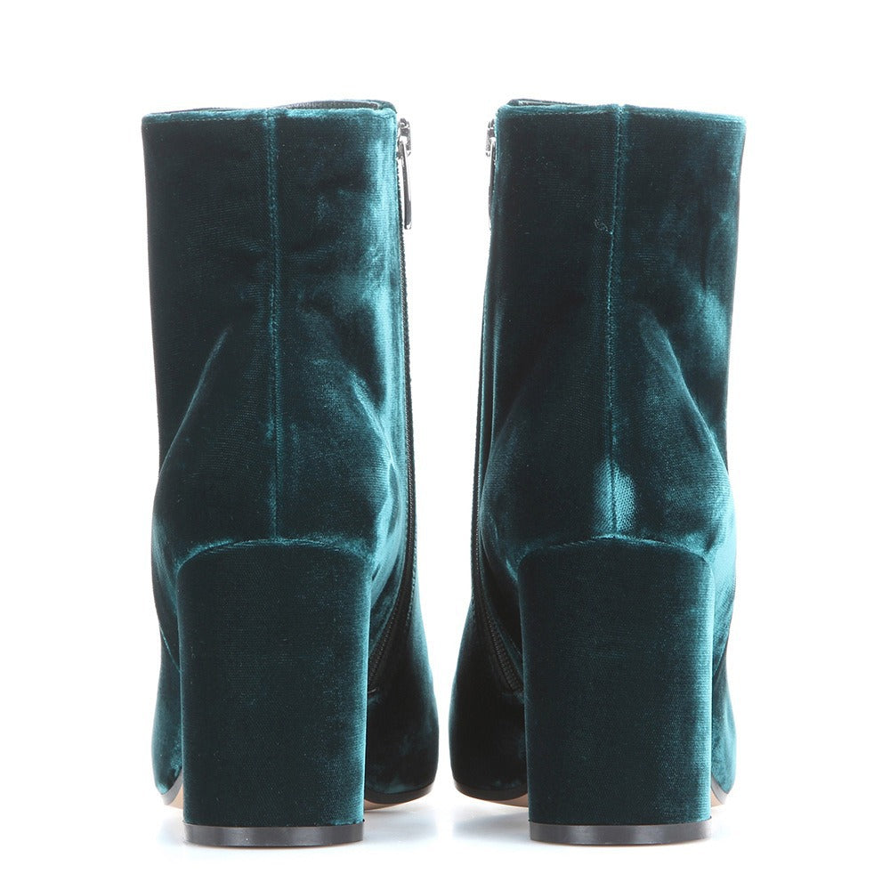 Women's Banquet Veet Ankle Round Head Chunky Boots