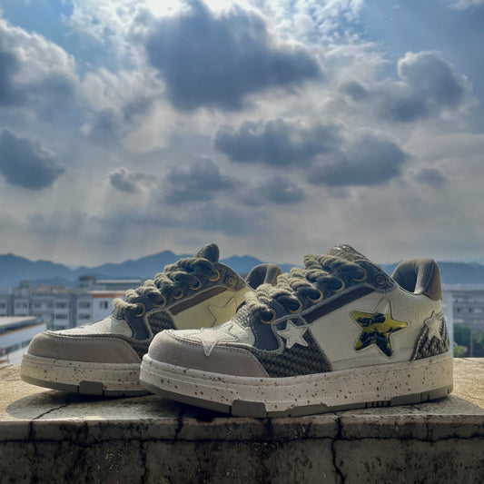 Women's & Men's West Lake Tea Star National Fashion Niche Sneakers