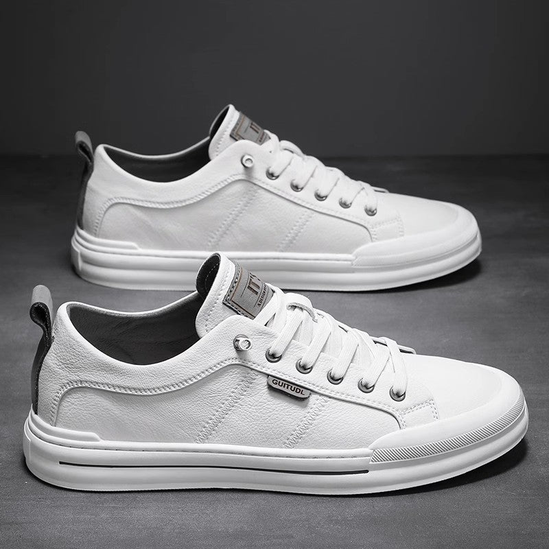 Men's Autumn High-grade Versatile Slip-on Sports White Men's Shoes