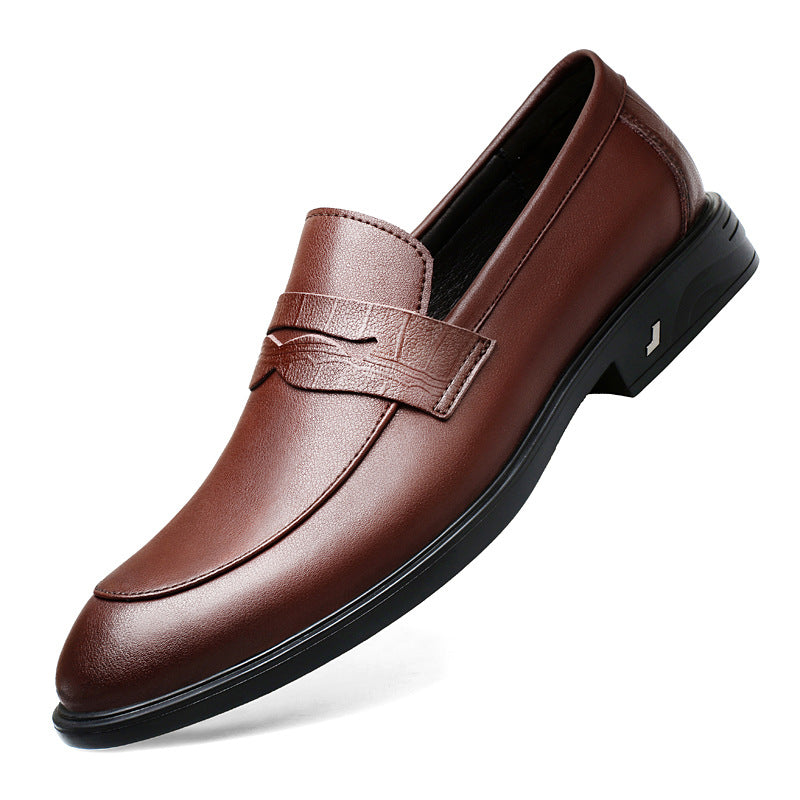 Men's On Comfortable Cowhide Surface Groom Wedding Men's Casual Leather Shoes
