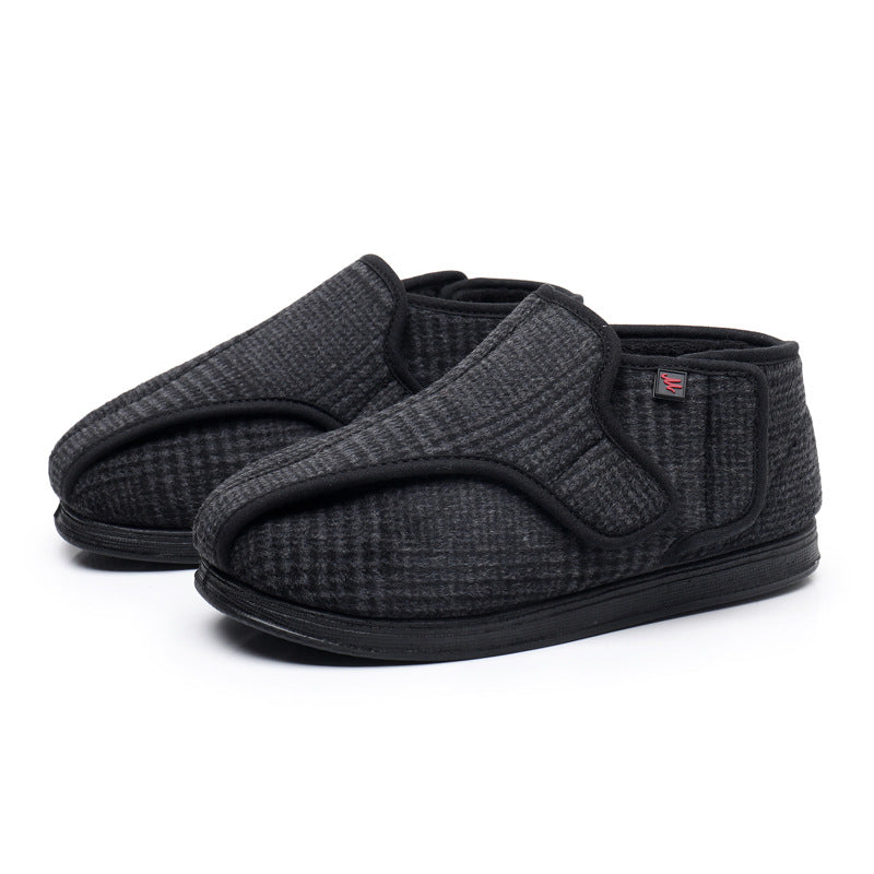 Veet Cotton Widened Swollen Fat High Instep Rubber Men's Shoes