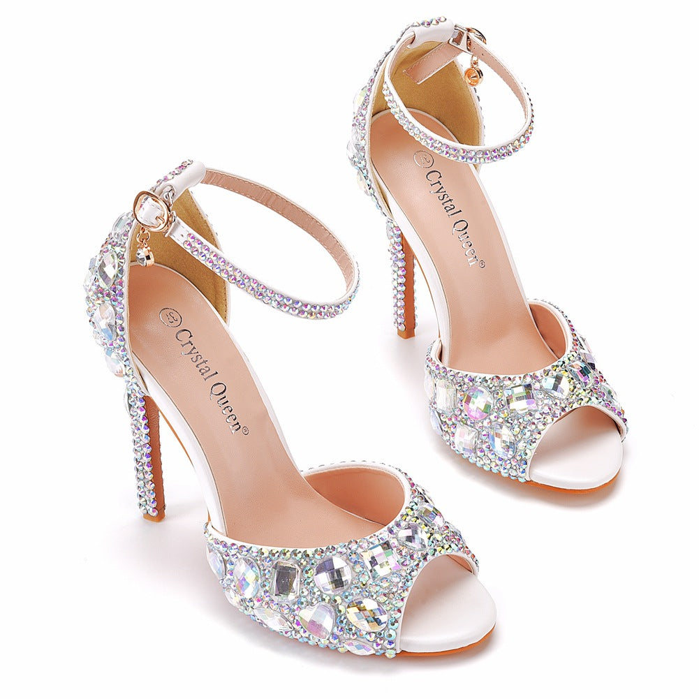 High-heeled Shallow Mouth Strap Plus Size Heels