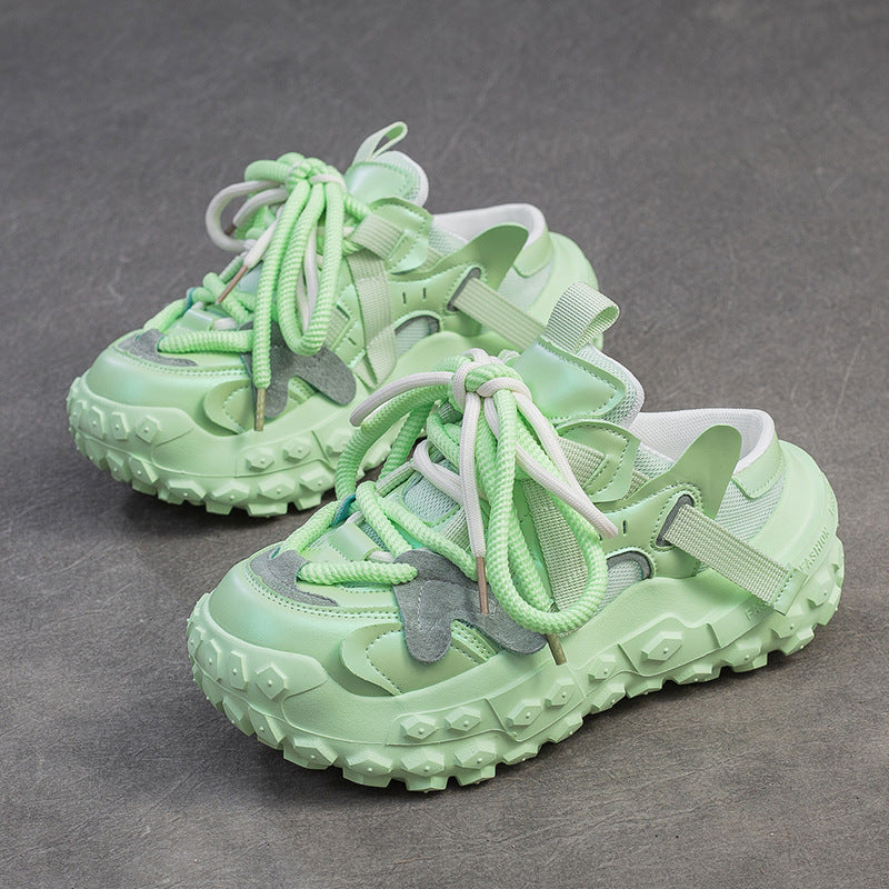 Women's Summer Thick Bottom Half Dad Outdoor Slippers