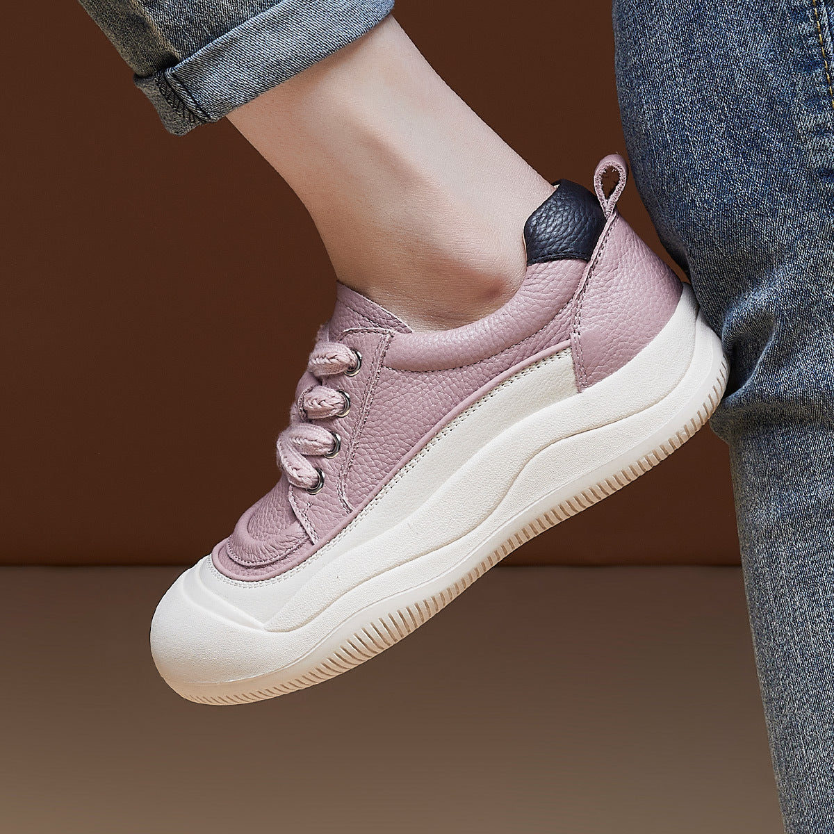Women's Big Toe Bread Surface Soft Bottom Casual Shoes