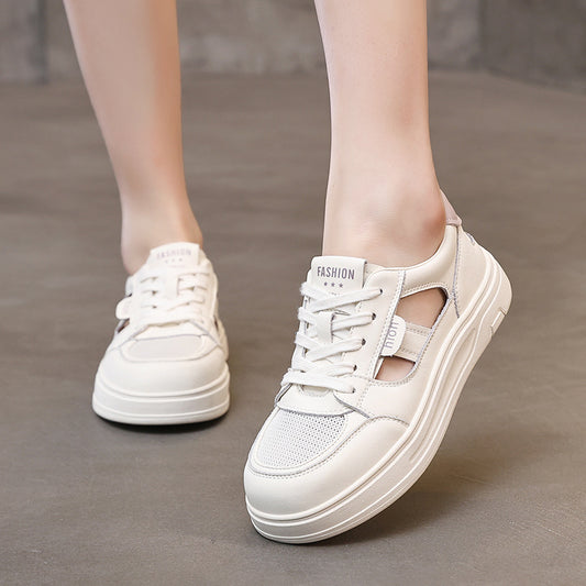 Women's Board Thick Bottom Heightened Easy Wear Casual Shoes