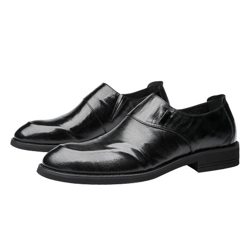 Men's Formal Soft Bottom Comfortable British Style Slip-on Trendy Leather Shoes