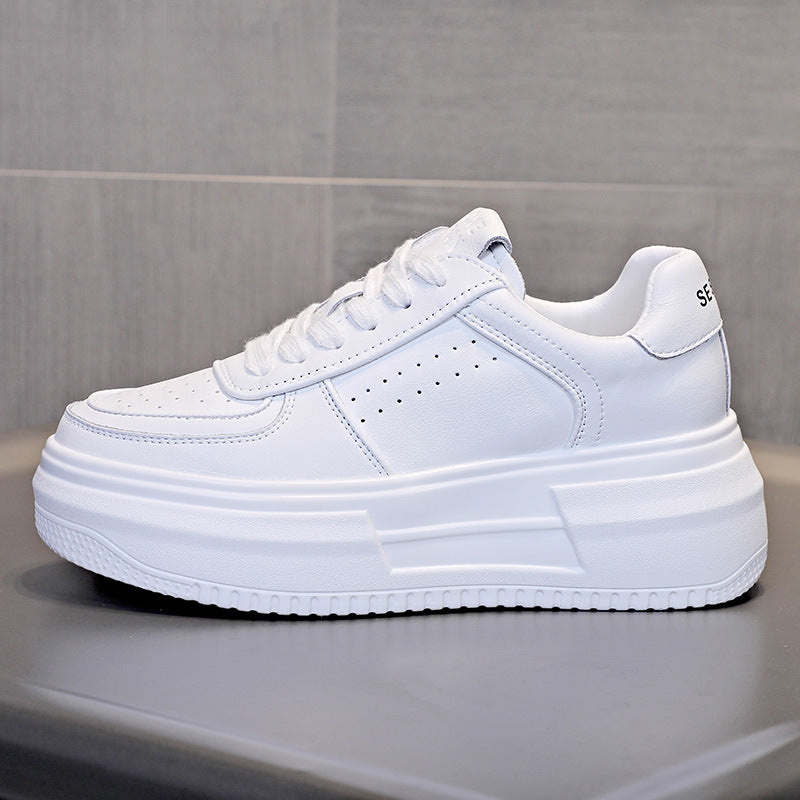 Women's Platform White Summer Sports Hight Increasing Casual Shoes