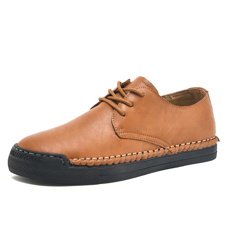 Men's Trendy Plus Size Sports Board Breathable Leather Shoes