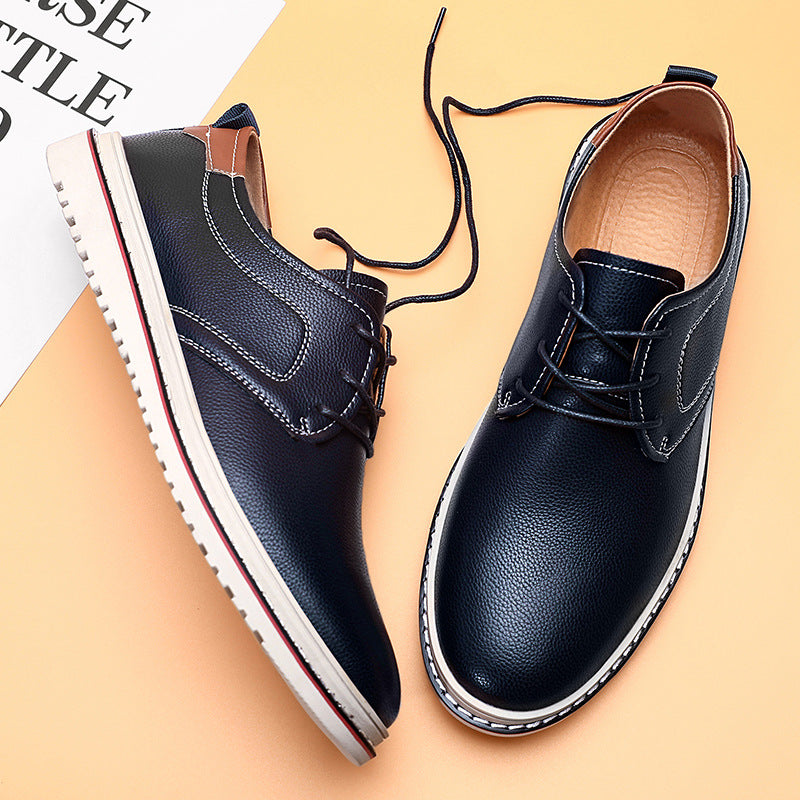 Men's Plus Size Business British Fashion Driving Leather Shoes