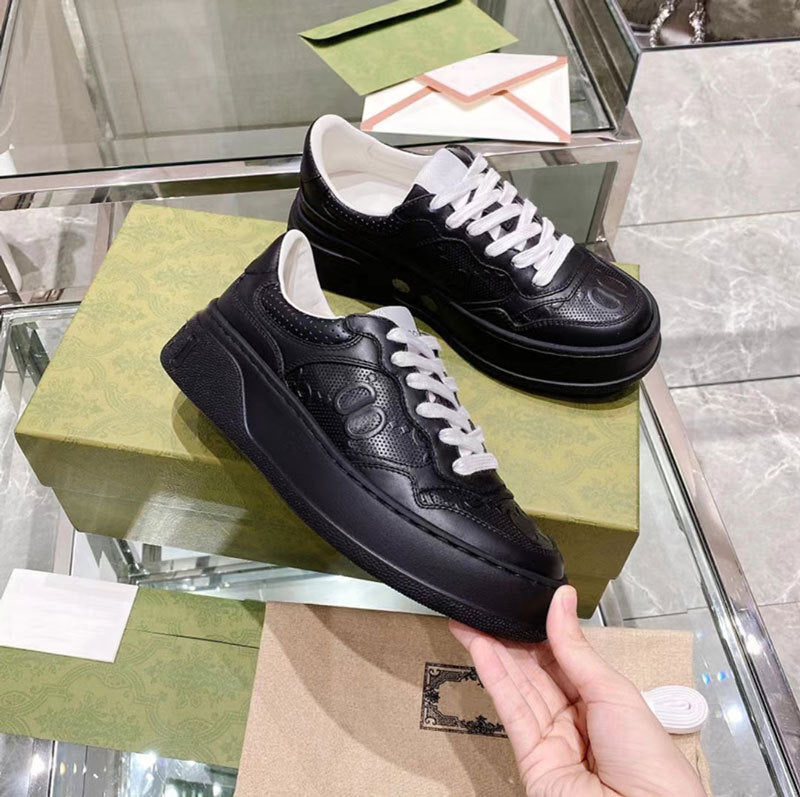 Women's Platform Height Increasing Leisure Biscuit Shape Casual Shoes