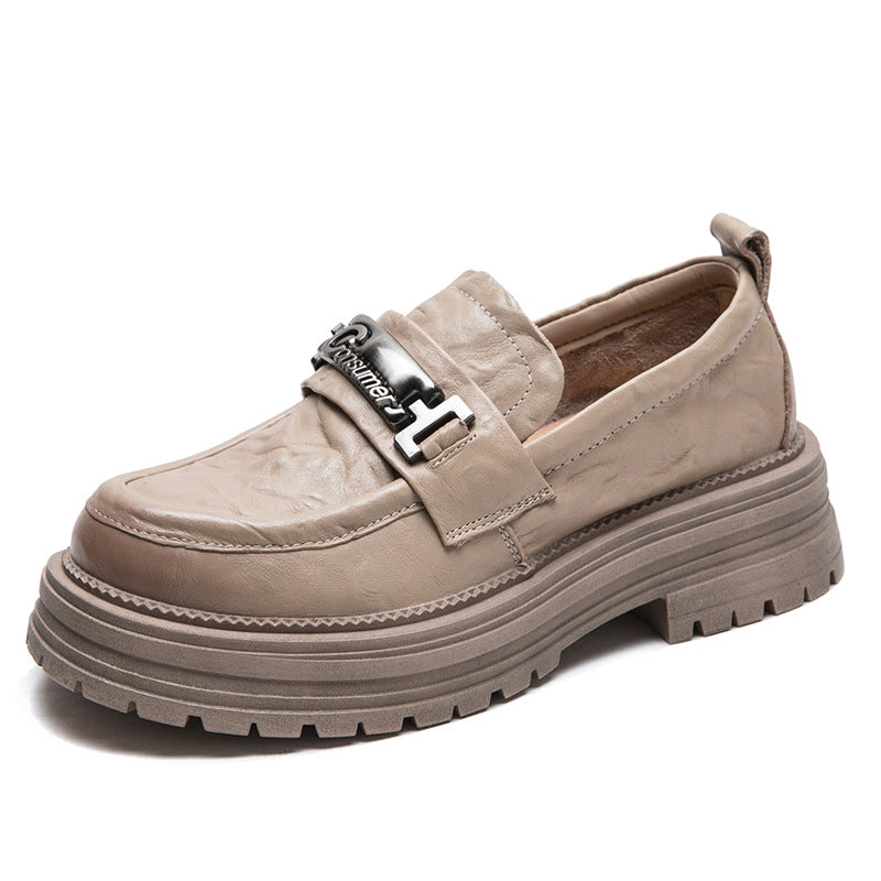Women's Thick-soled Hand Grip Pattern Pumps Fashion Loafers