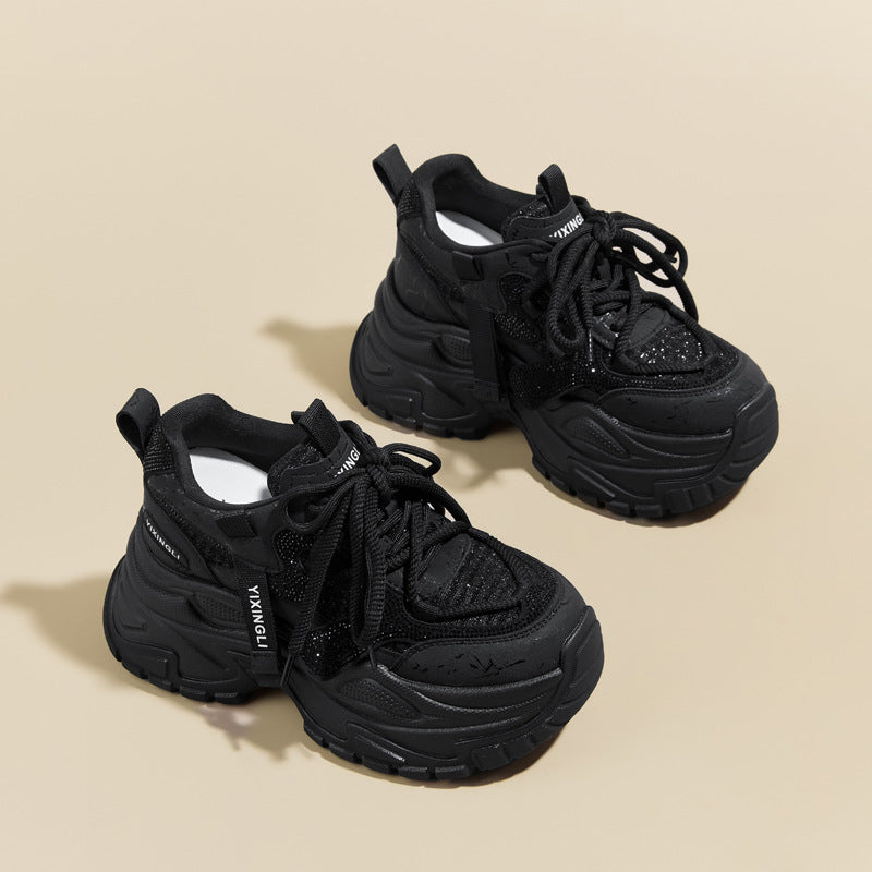 Women's Mold Bottom Dad Small Height Increasing Men's Shoes