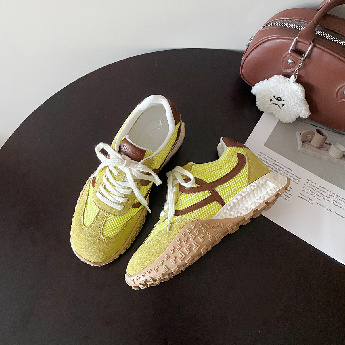 Women's Height Increasing Insole German Training Small Size Thick Bottom Color Women's Casual Shoes