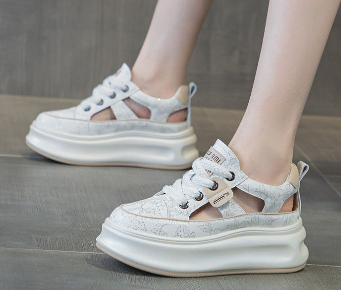 Women's Thick Bottom Toe Cap Roman Summer Wear Sandals