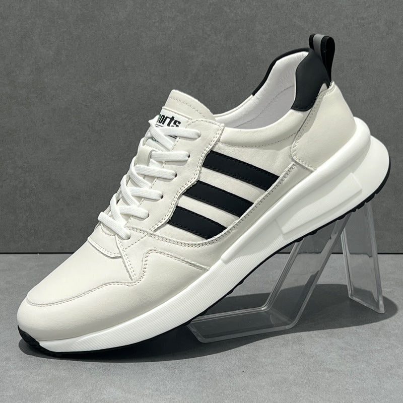 Men's Fashion Genuine Breathable Full Grain Cowhide Casual Shoes