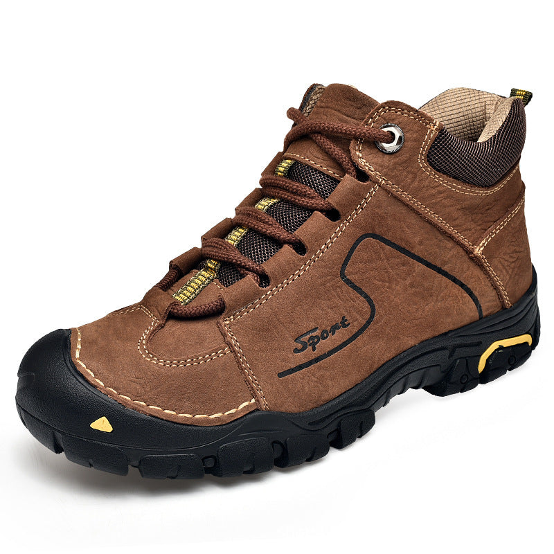 Men's Cowhide Cotton Winter Warm With Veet Sneakers
