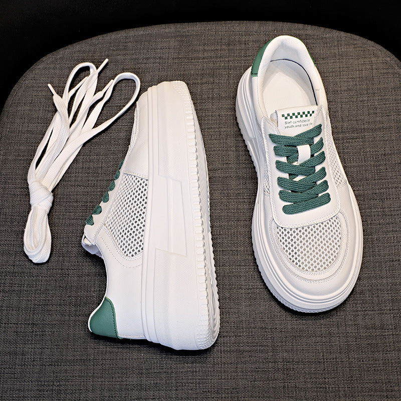 Women's Platform White Summer Sports Hight Increasing Casual Shoes