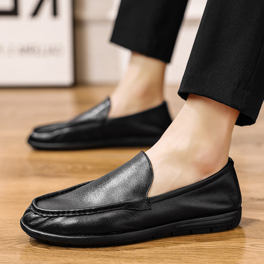 Men's Broken Size Autumn Deodorant Soft Cowhide Loafers
