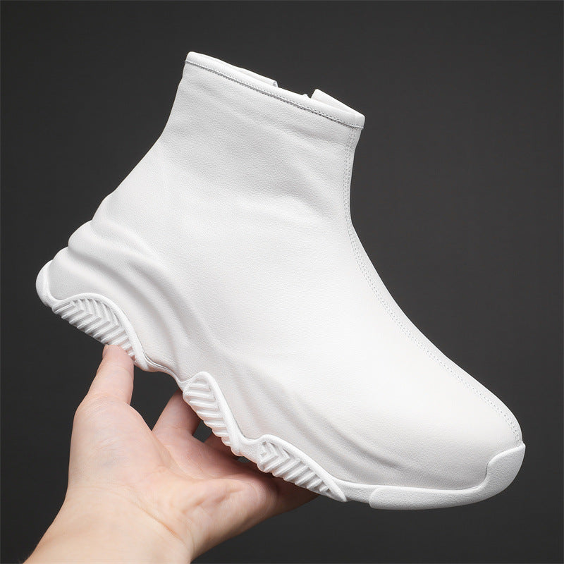 Men's Trendy British Style Chelsea Height Increasing Boots