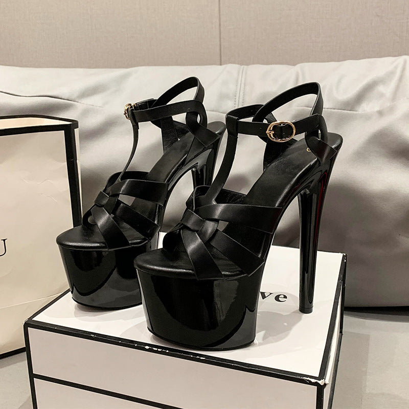 Women's Elegant Waterproof Platform Fashion Stiletto Heels
