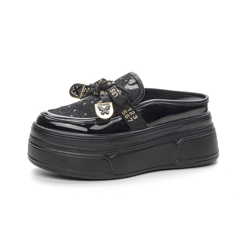 Women's Outdoor Stylish Height Increasing Half Pack Slippers