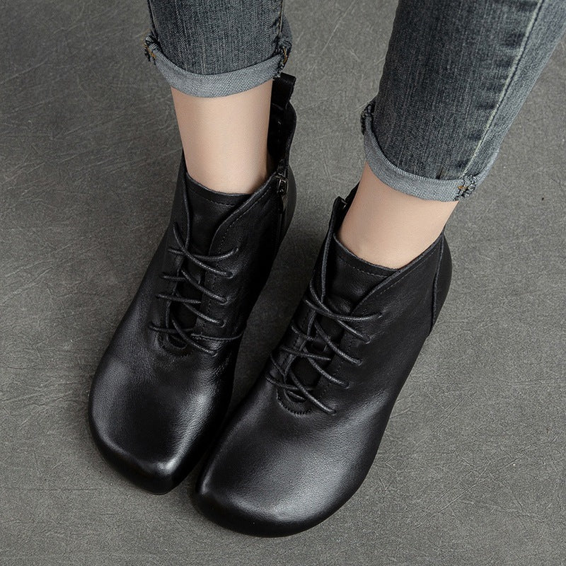 First Layer Cowhide Vintage Martin Soft Boots