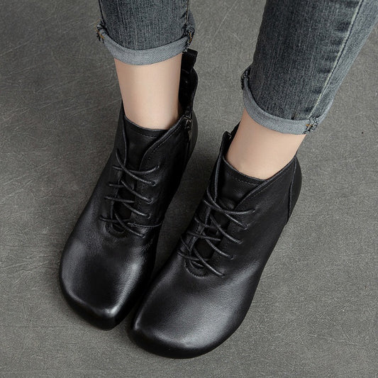 First Layer Cowhide Vintage Martin Soft Boots