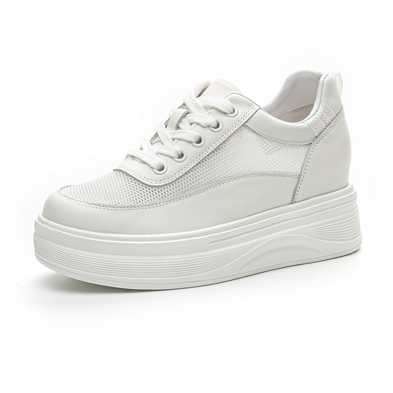 Women's Platform Height Increasing Insole Summer Mesh Men's Shoes