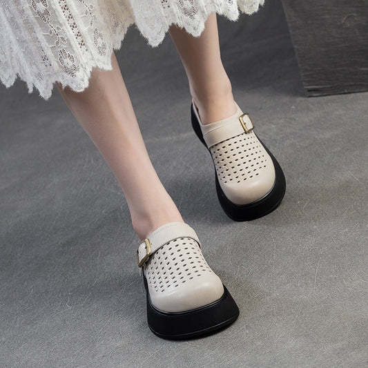 Thick Bottom Toe Cap Breathable Outer Slippers