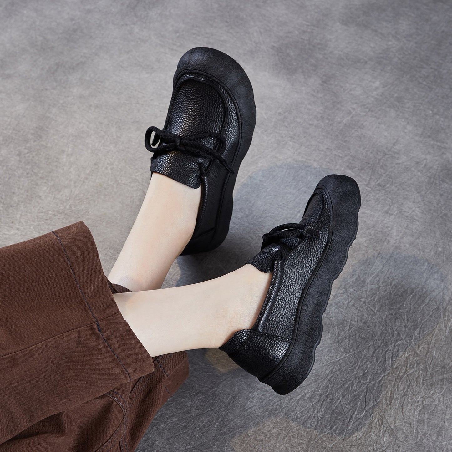 Women's Retro Handmade Genuine Soft Bottom Surface Casual Shoes