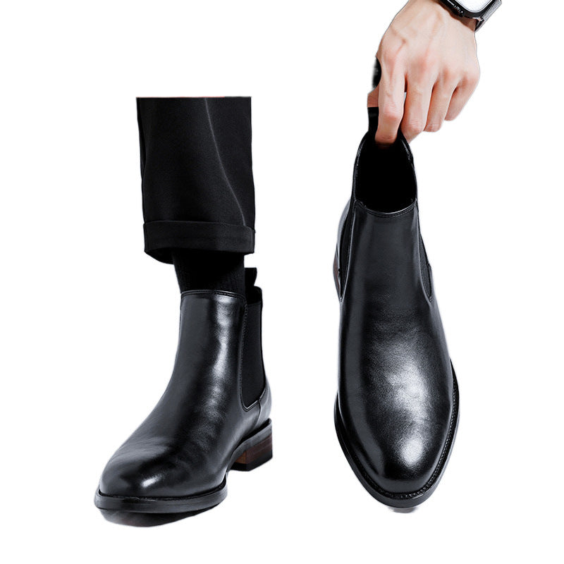 Height Increasing Male Martin Cotton Business Formal Wear Wedding Bridegroom Boots