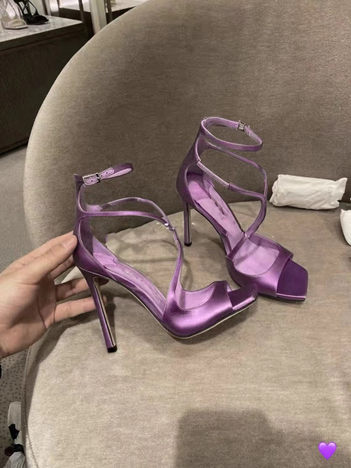 Women's High Stilettos Gold Open Toe Sexy Heels