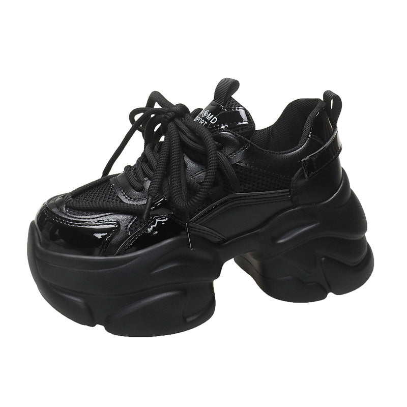 Sequin Sweet Dad Platform Height Increasing Small Casual Shoes