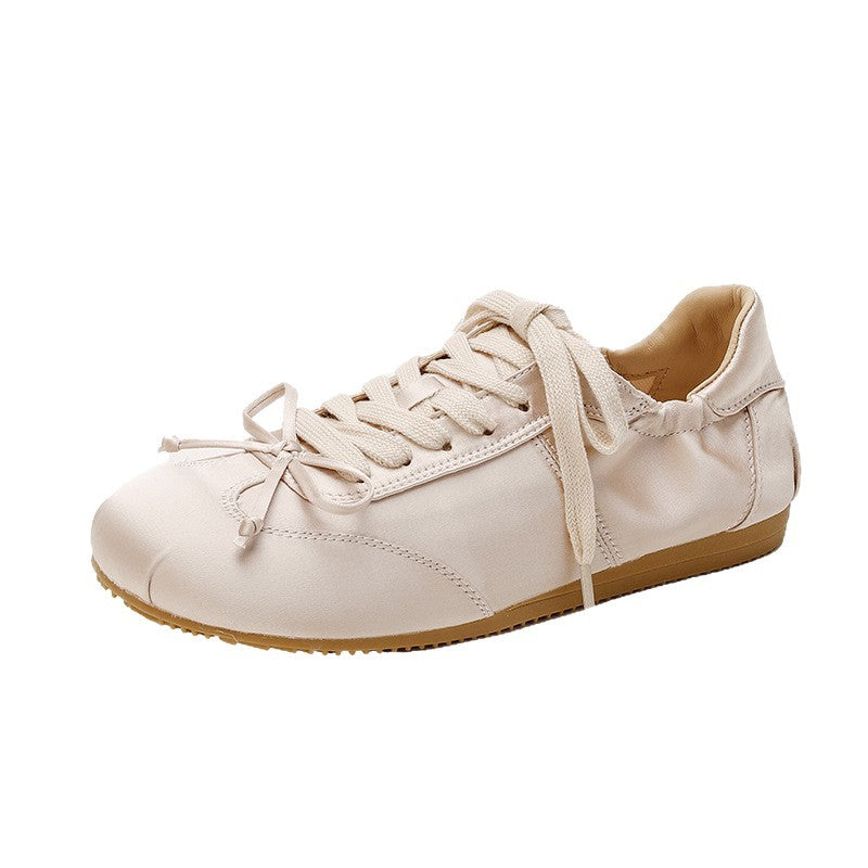 Women's Satin Ballerina Flats German Training Large Women's Sports Shoes