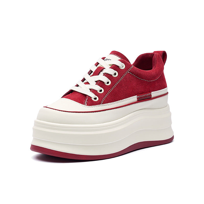 Women's Heightened Easy Wear Flat Korean Versatile Height Women's Casual Shoes