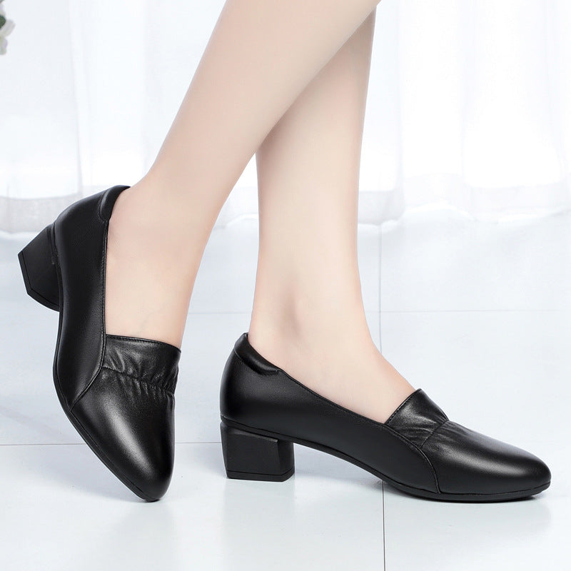 Women's Bottom Pumps Autumn Mid Shallow Mouth Casual Shoes