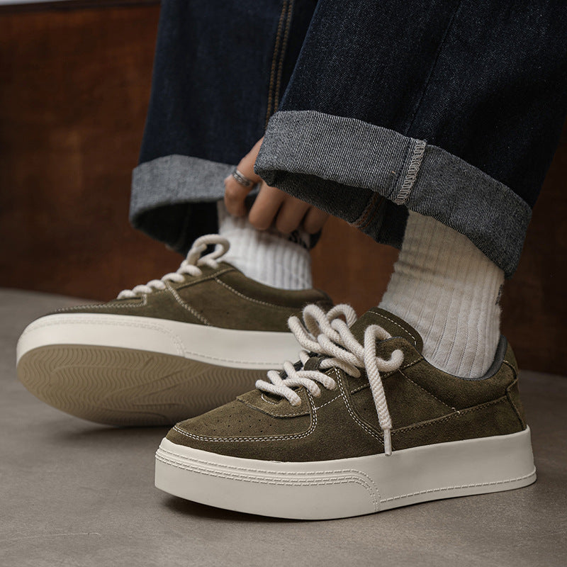 Men's Air Force Niche Suede Retro Platform Sneakers