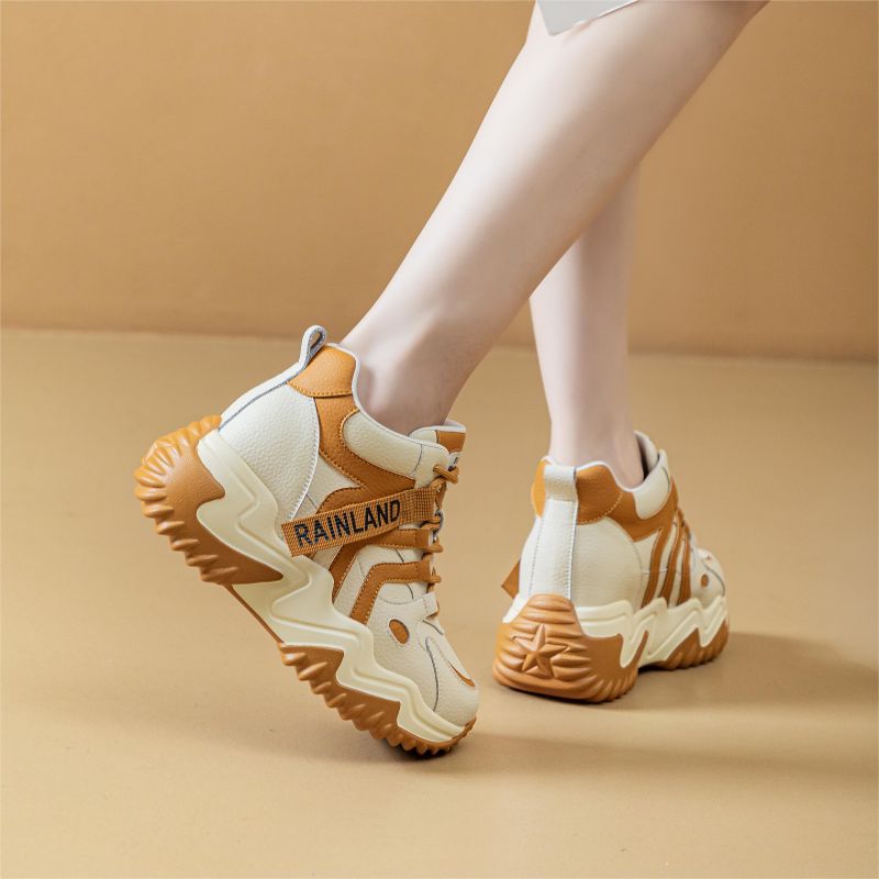 Women's Genuine Platform Dad Mesh Breathable Sports Heels