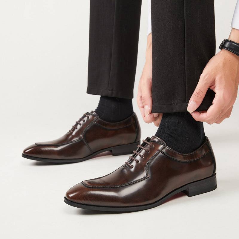 Men's Oxford British Style Formal Wear Wedding Men's Business Leather Shoes