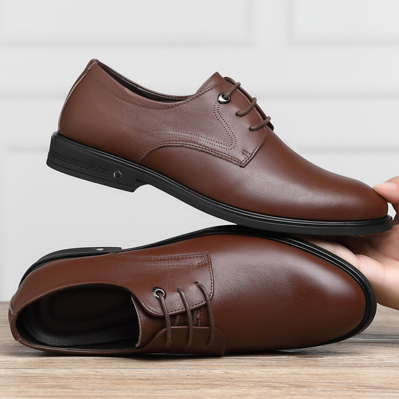 Men's First Layer Cattlehide Fashion Comfortable Durable Leather Shoes