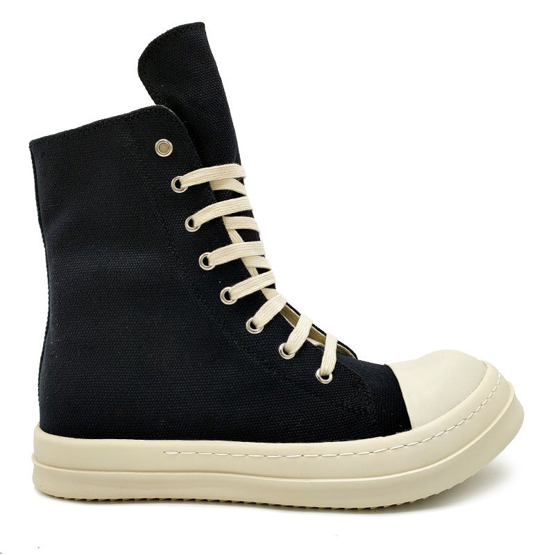 Men's Fashion Plus Size Thick-soled Black Couple Men's Board Shoes