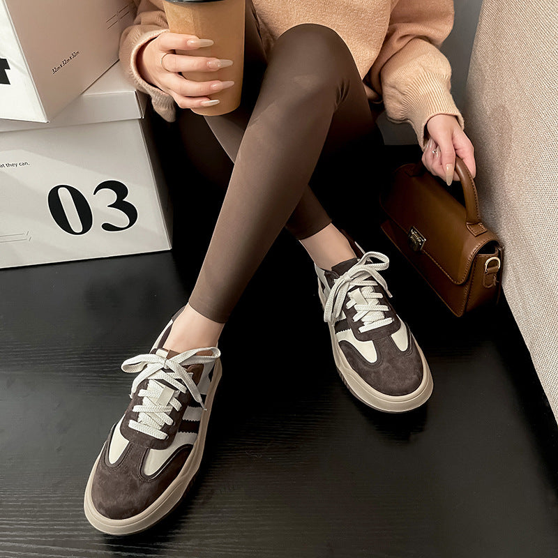 Women's Early Spring Invisible Inner Height Increasing Sports Moral Training Casual Shoes